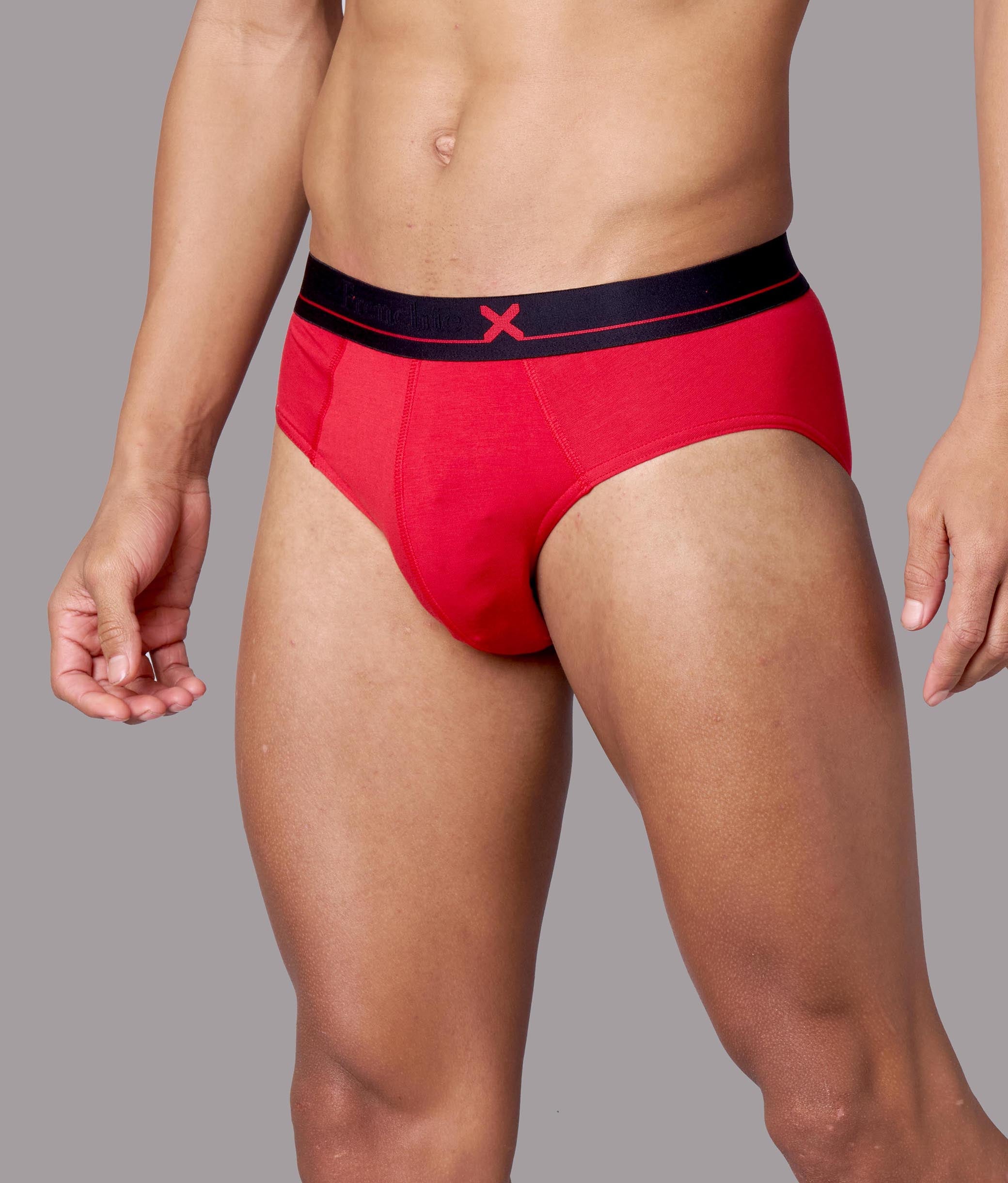 X-Lows Solid Adrenaline Red Micro Modal Briefs