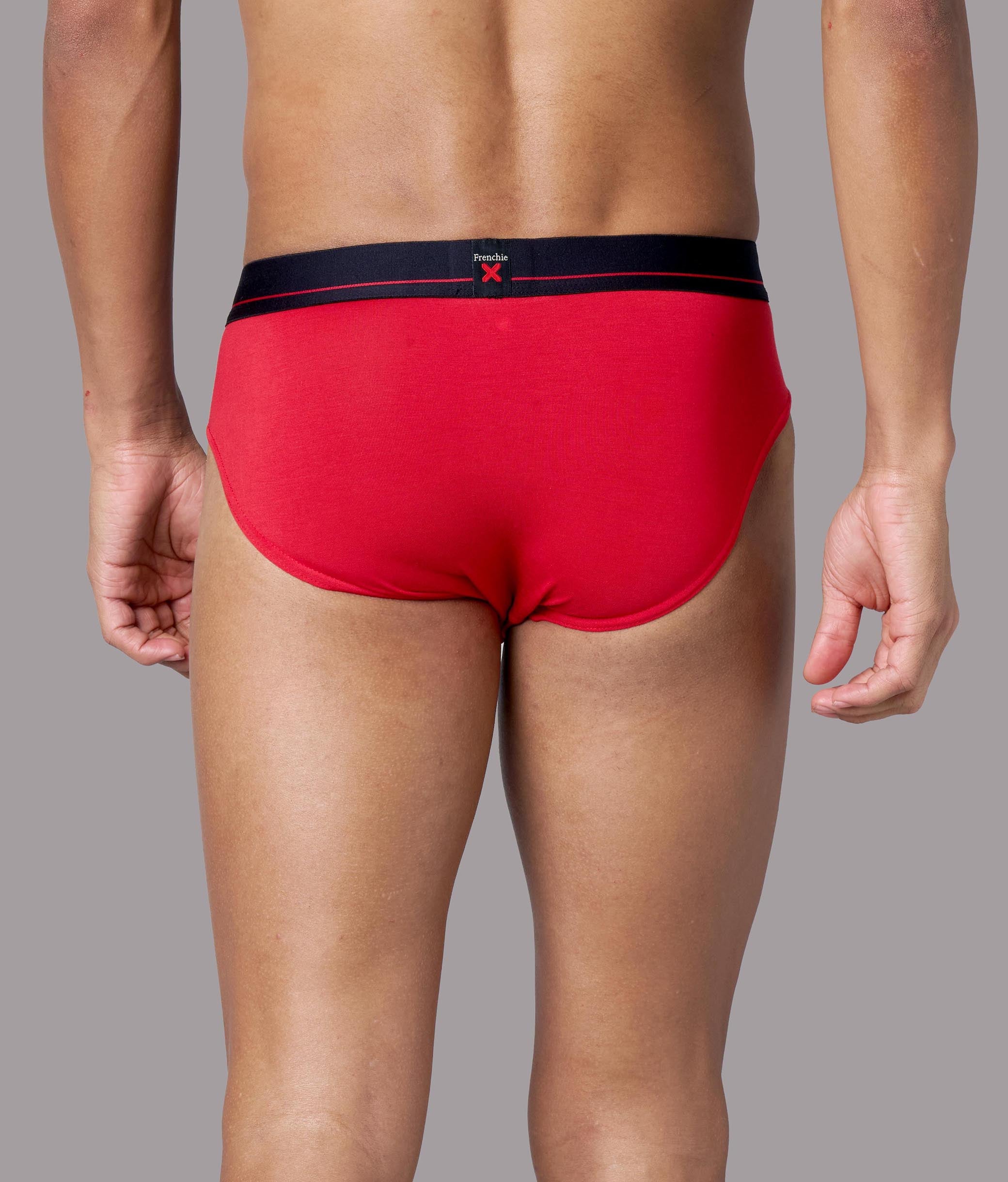 X-Lows Solid Adrenaline Red Micro Modal Briefs