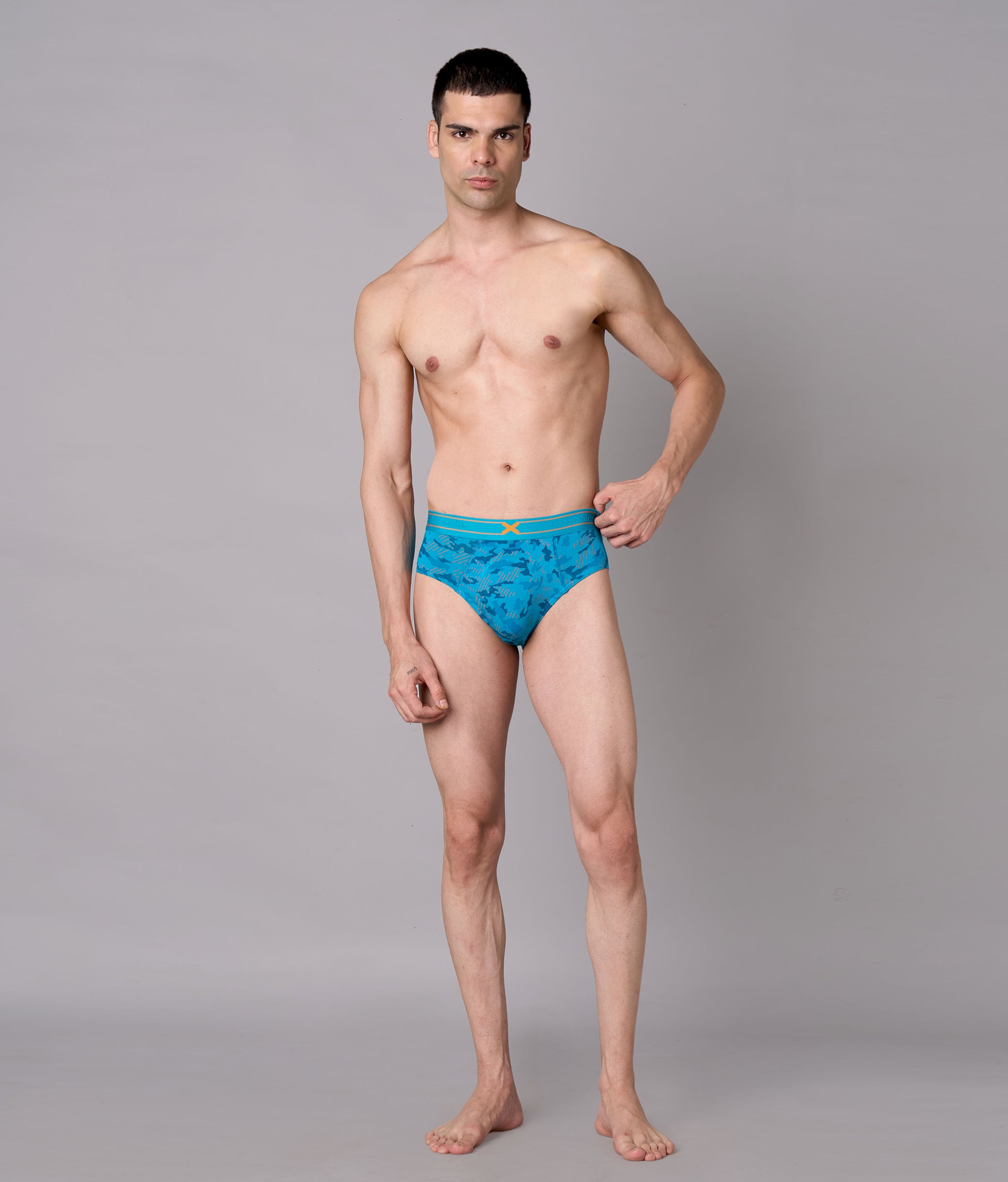 X-Rage Capri Breeze Camo Print Micro Modal Briefs