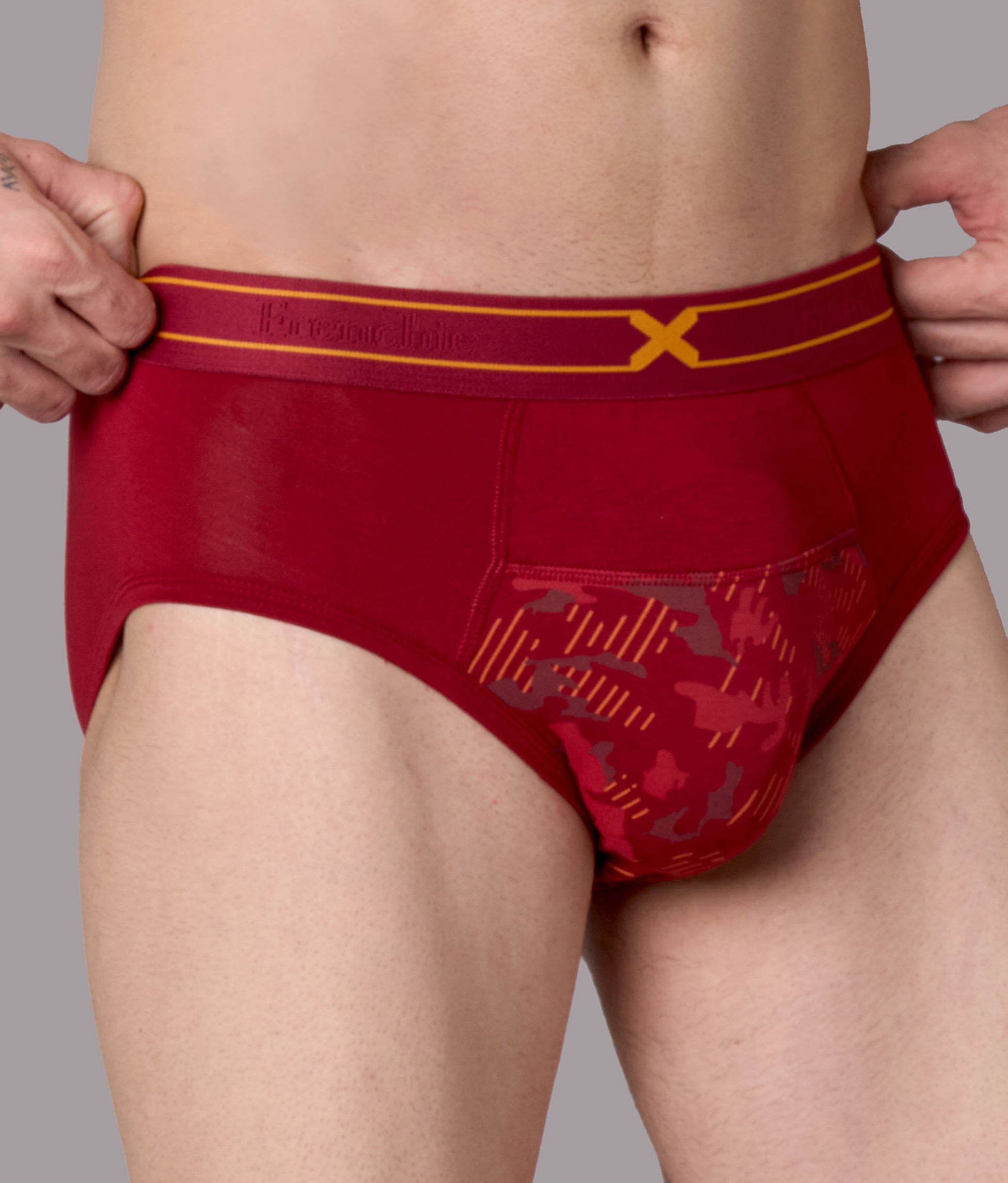 X-Sin Biking Red Air Soft Micro Modal Briefs