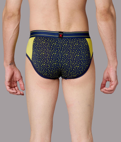 X-LIT Lime Punch Leopard Print Micro Modal Briefs