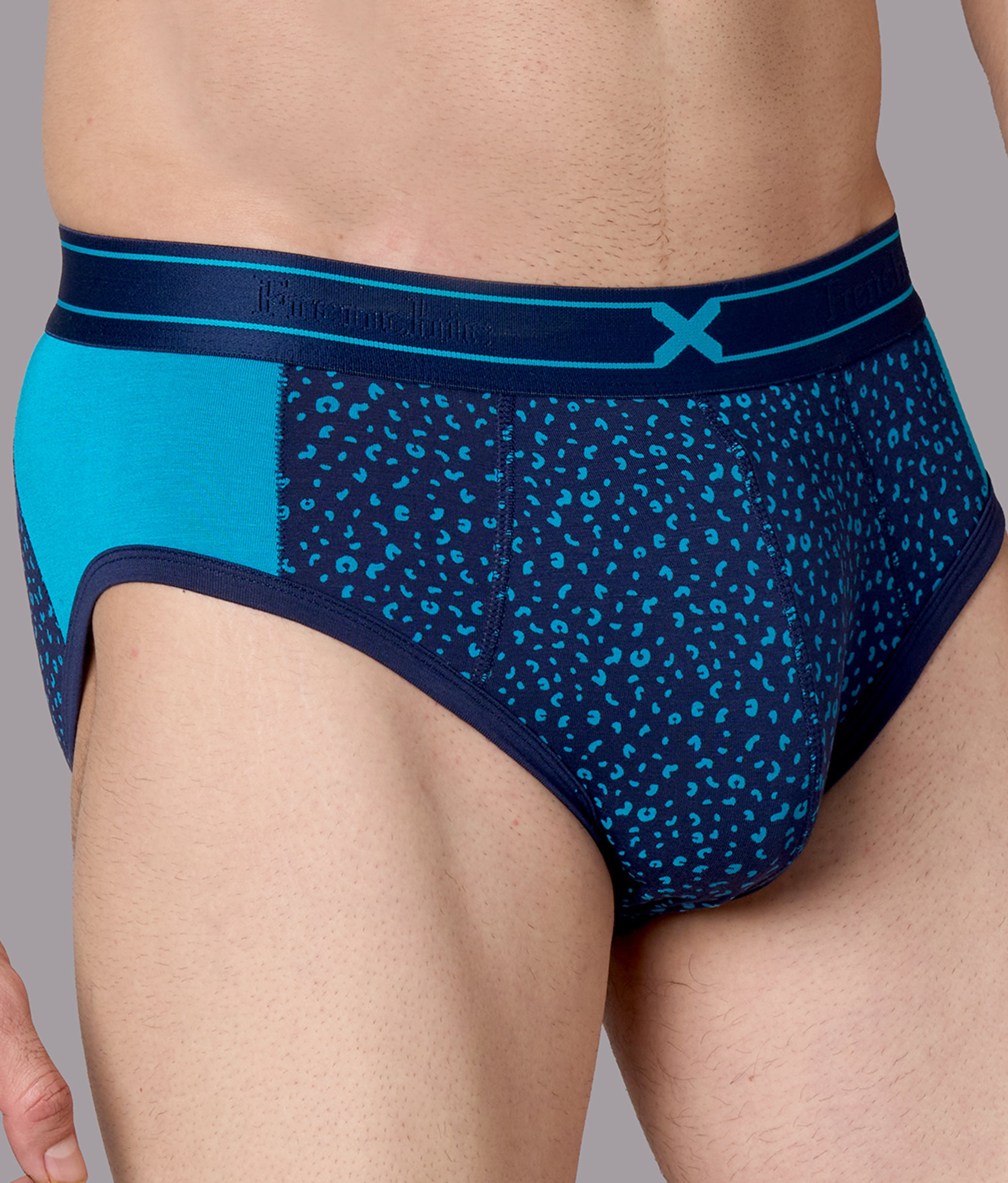 X-LIT Capri Breeze Leopard Print Micro Modal Briefs