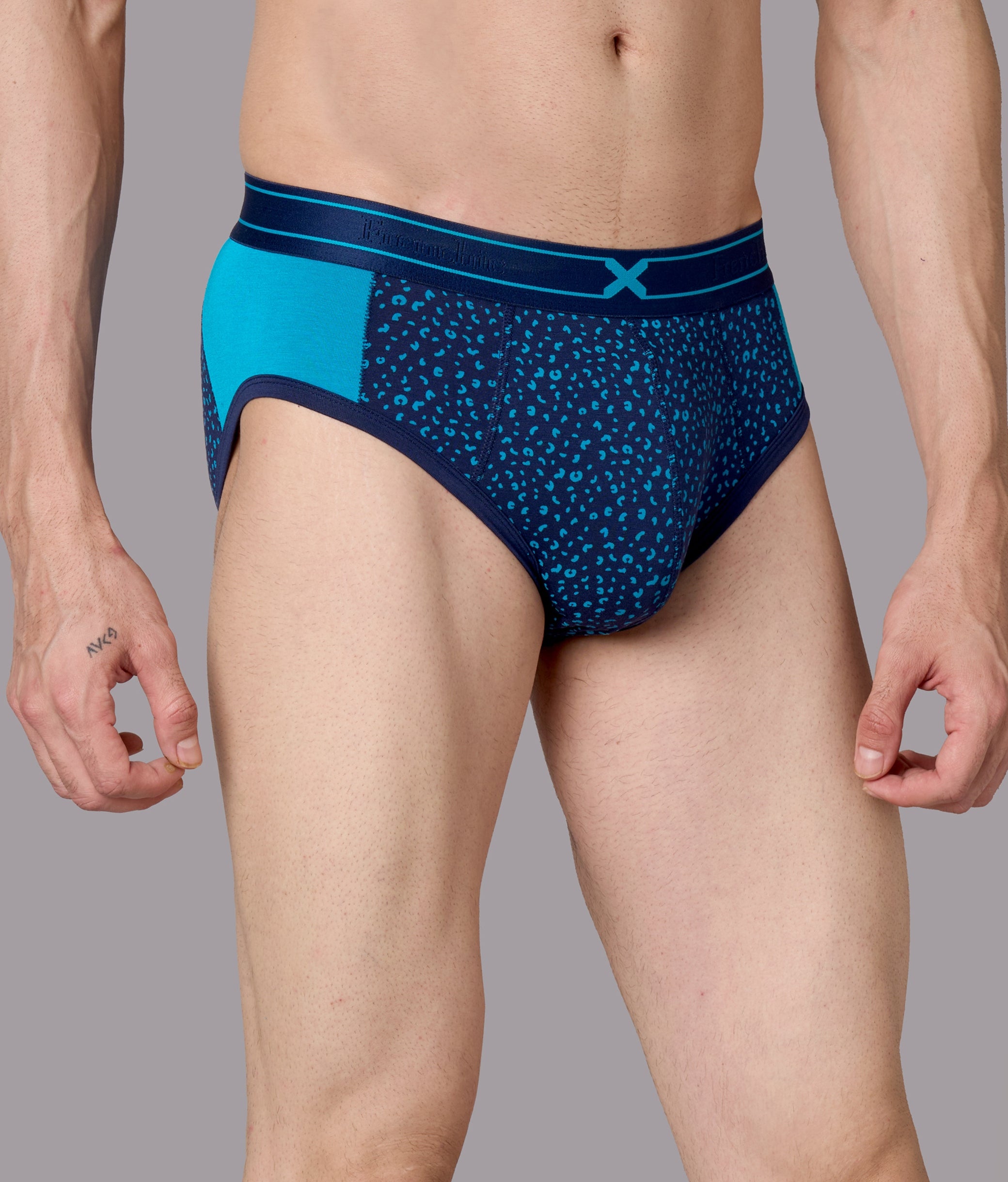 X-LIT Capri Breeze Leopard Print Micro Modal Briefs