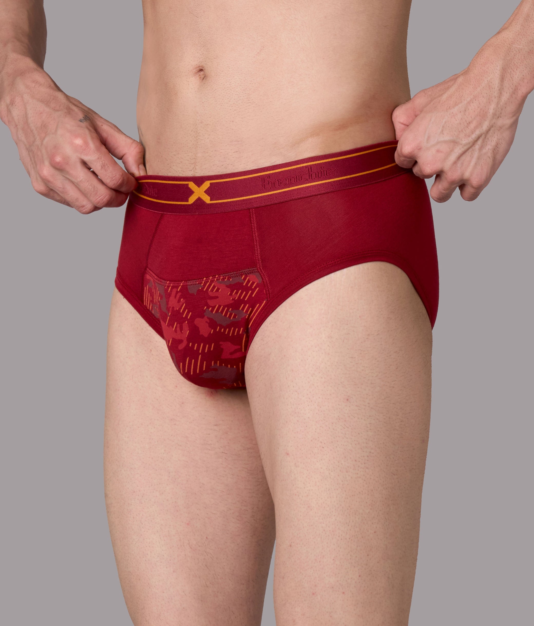 X-Sin Biking Red Air Soft Micro Modal Briefs