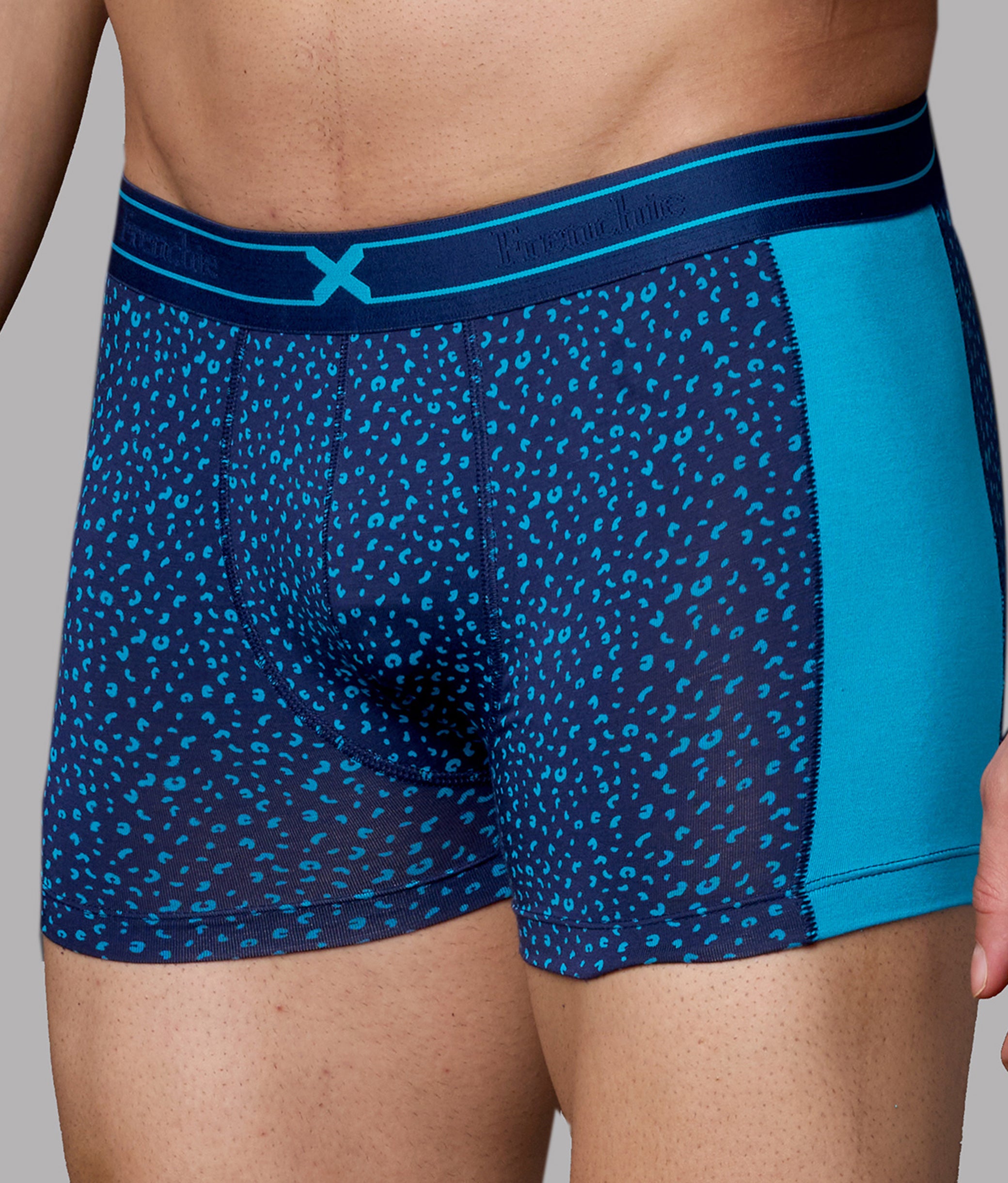 X-LIT | Go Wild Leopard Print Micro Modal Trunks - Capri Breeze