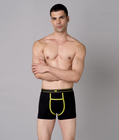 X-Rizz Black Micro Modal Trunks