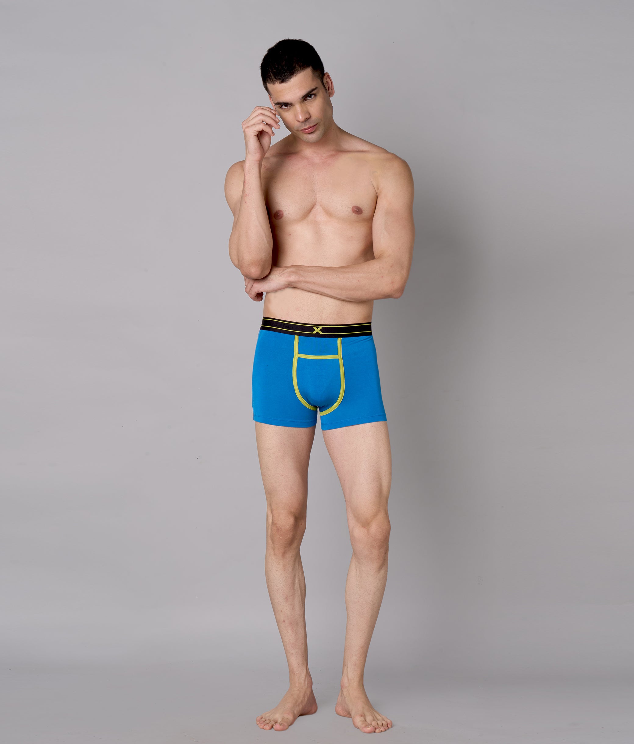 X-Rizz French Blue Micro Modal Trunks