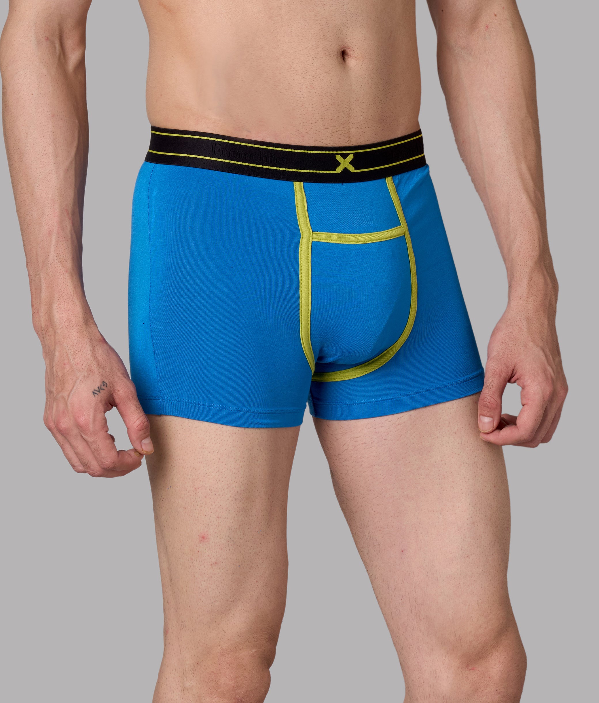 X-Rizz French Blue Micro Modal Trunks