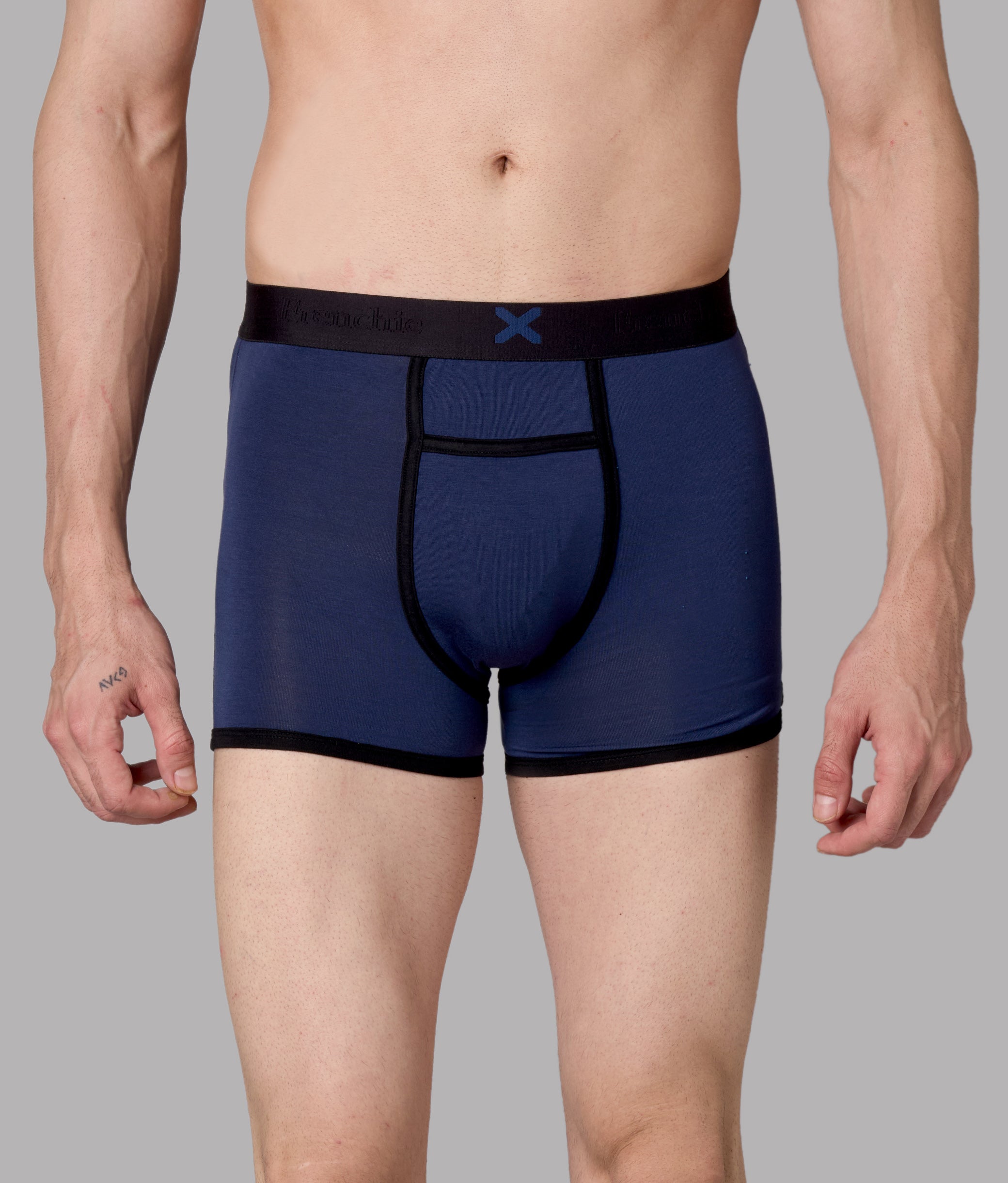 X-Hype Solid Pageant Blue Micro Modal Trunks