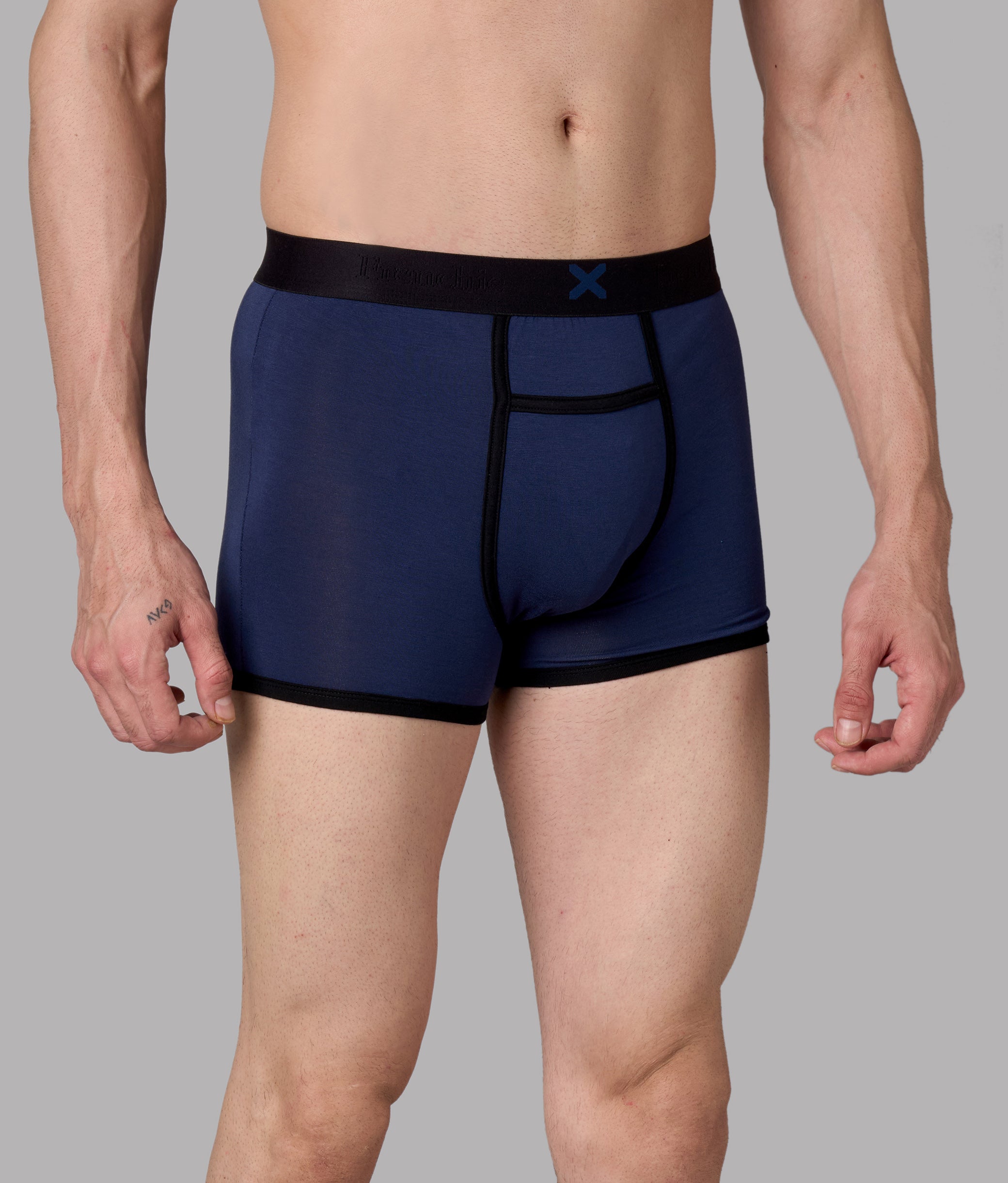 X-Hype Solid Pageant Blue Micro Modal Trunks