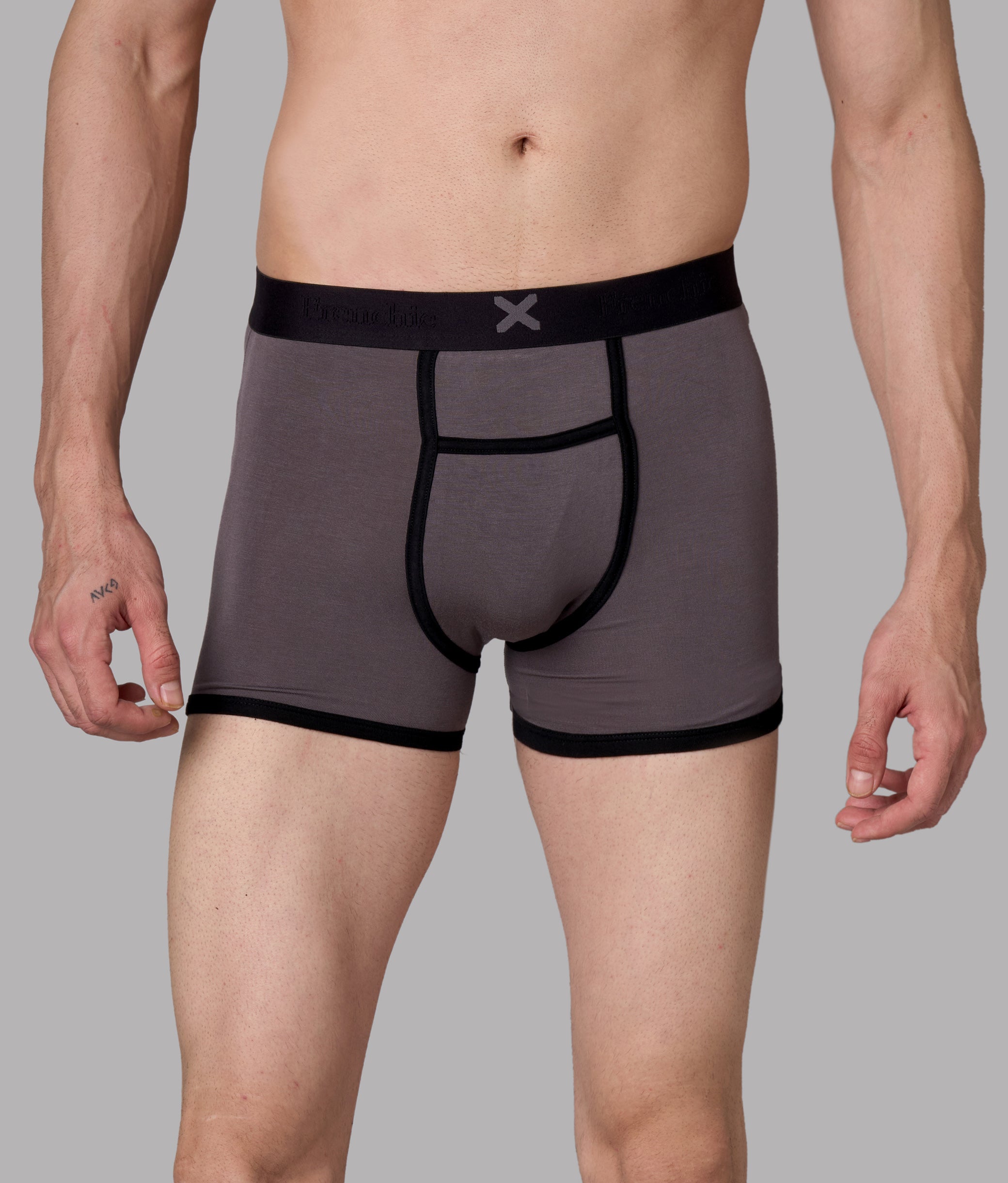 X-Hype Solid Castel Rock Grey Micro Modal Trunks