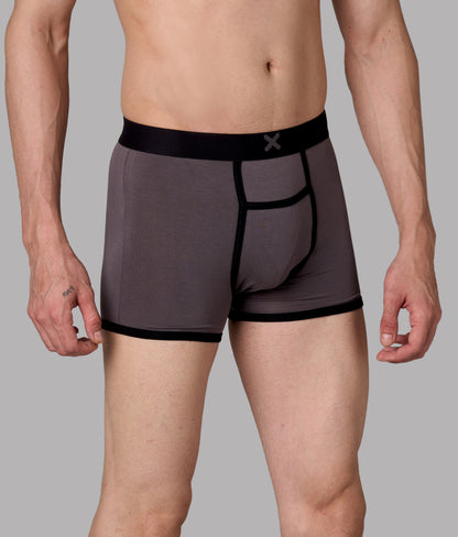 X-Hype Solid Castel Rock Grey Micro Modal Trunks