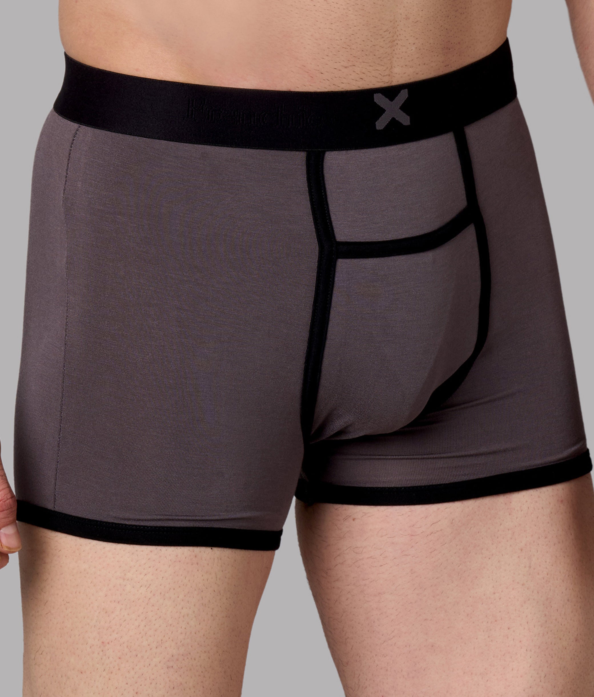 X-Hype Solid Castel Rock Grey Micro Modal Trunks