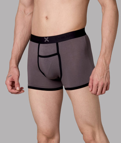 X-Hype Solid Castel Rock Grey Micro Modal Trunks