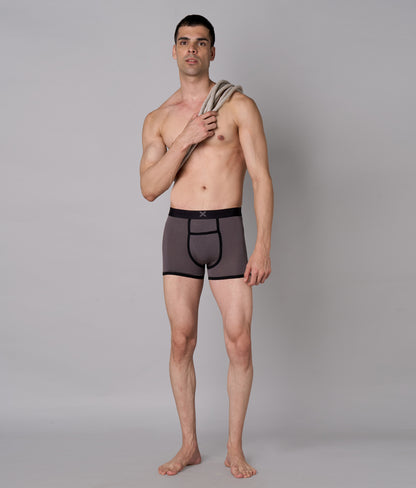 X-Hype Solid Castel Rock Grey Micro Modal Trunks