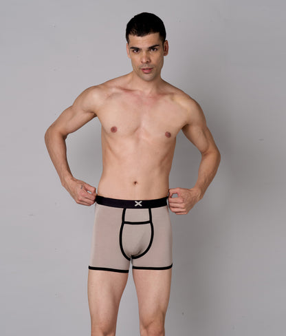 X-Hype Solid String Grey Micro Modal Trunks