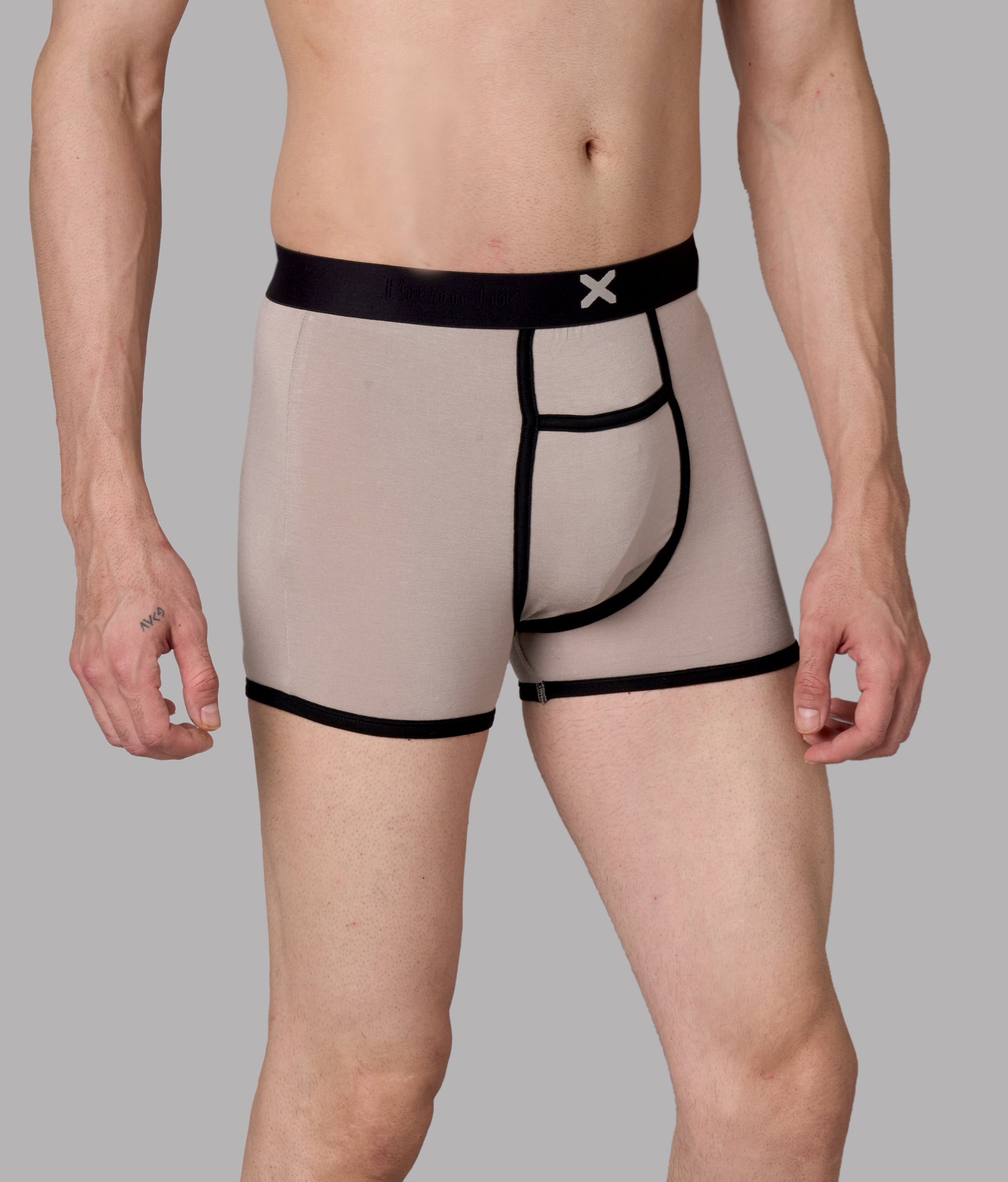 X-Hype Solid String Grey Micro Modal Trunks