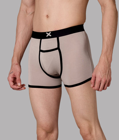 X-Hype Solid String Grey Micro Modal Trunks