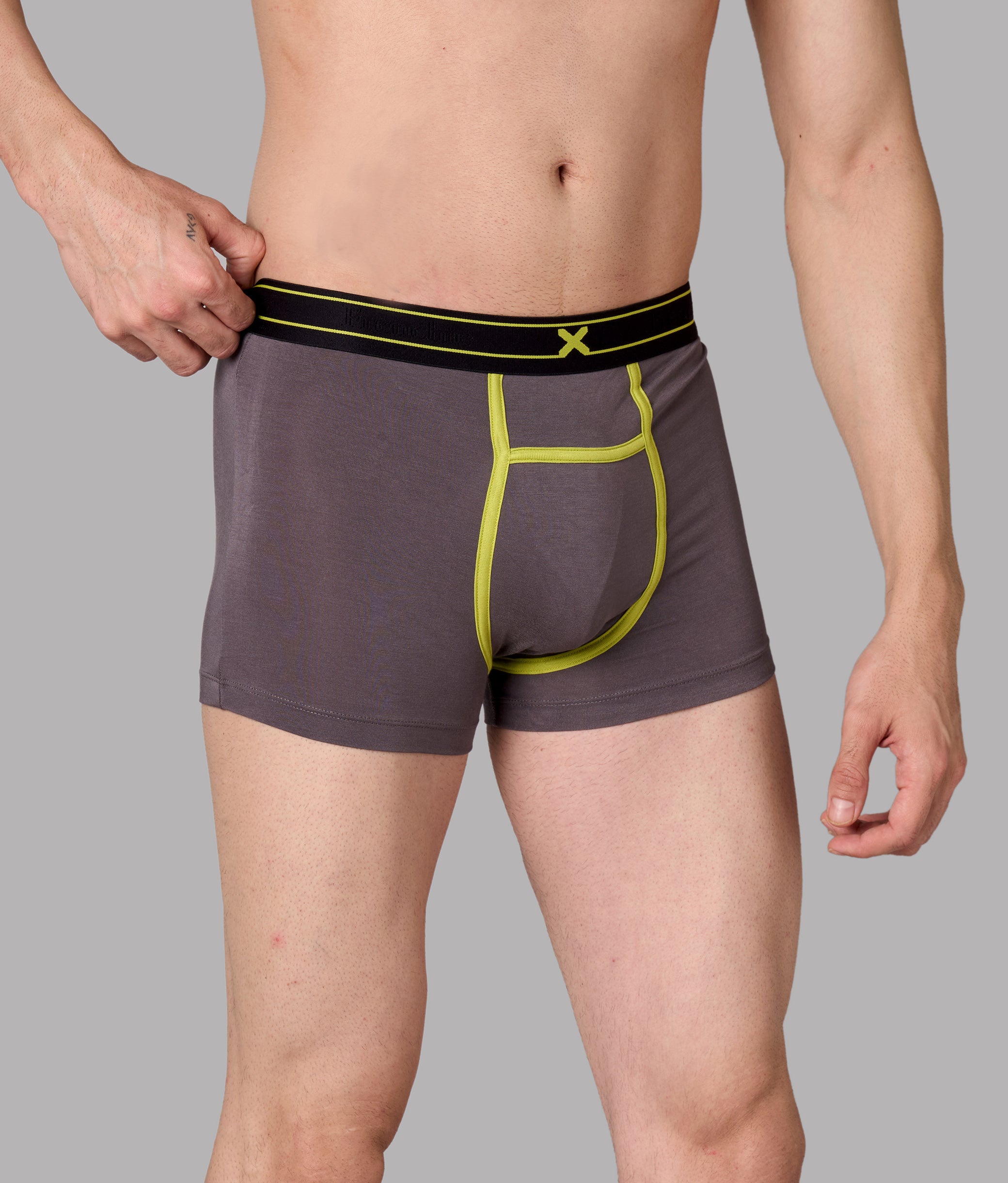 X-Rizz Castel Rock Grey Micro Modal Trunks