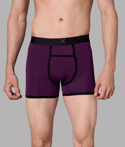 X-Hype Solid Purple Heart Micro Modal Trunks