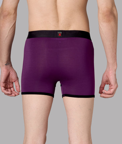 X-Hype Solid Purple Heart Micro Modal Trunks