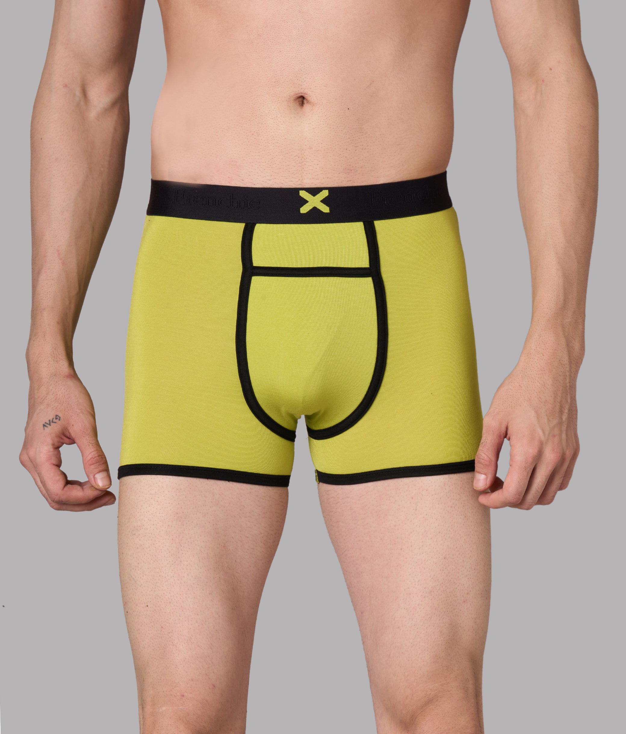 X-Hype Solid Lime Punch Micro Modal Trunks