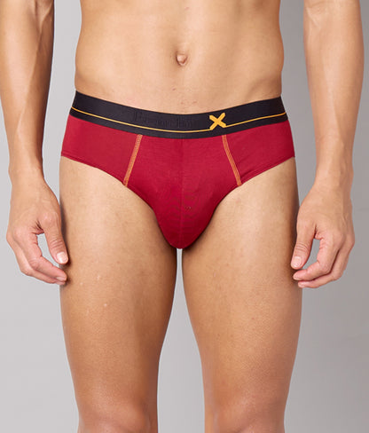 X-Drip Biking Red Micro Modal Briefs