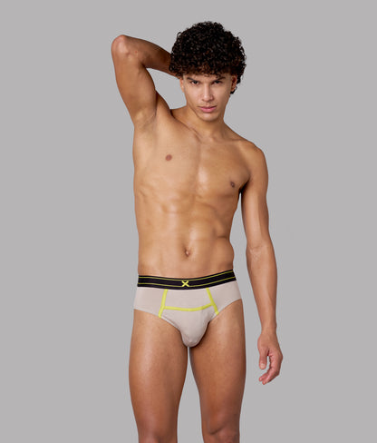 X-Rizz String Grey Micro Modal Briefs