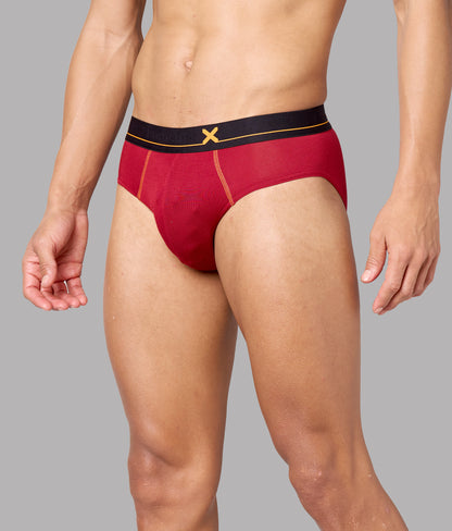 X-Drip Biking Red Micro Modal Briefs