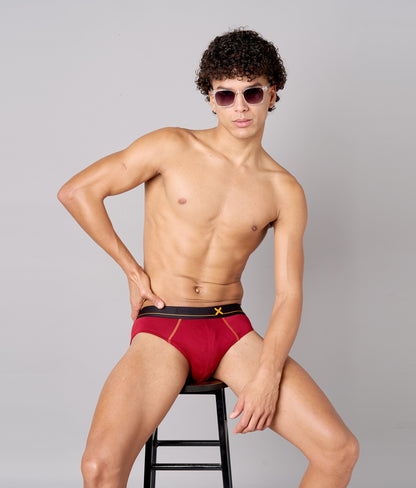 X-Drip Biking Red Micro Modal Briefs