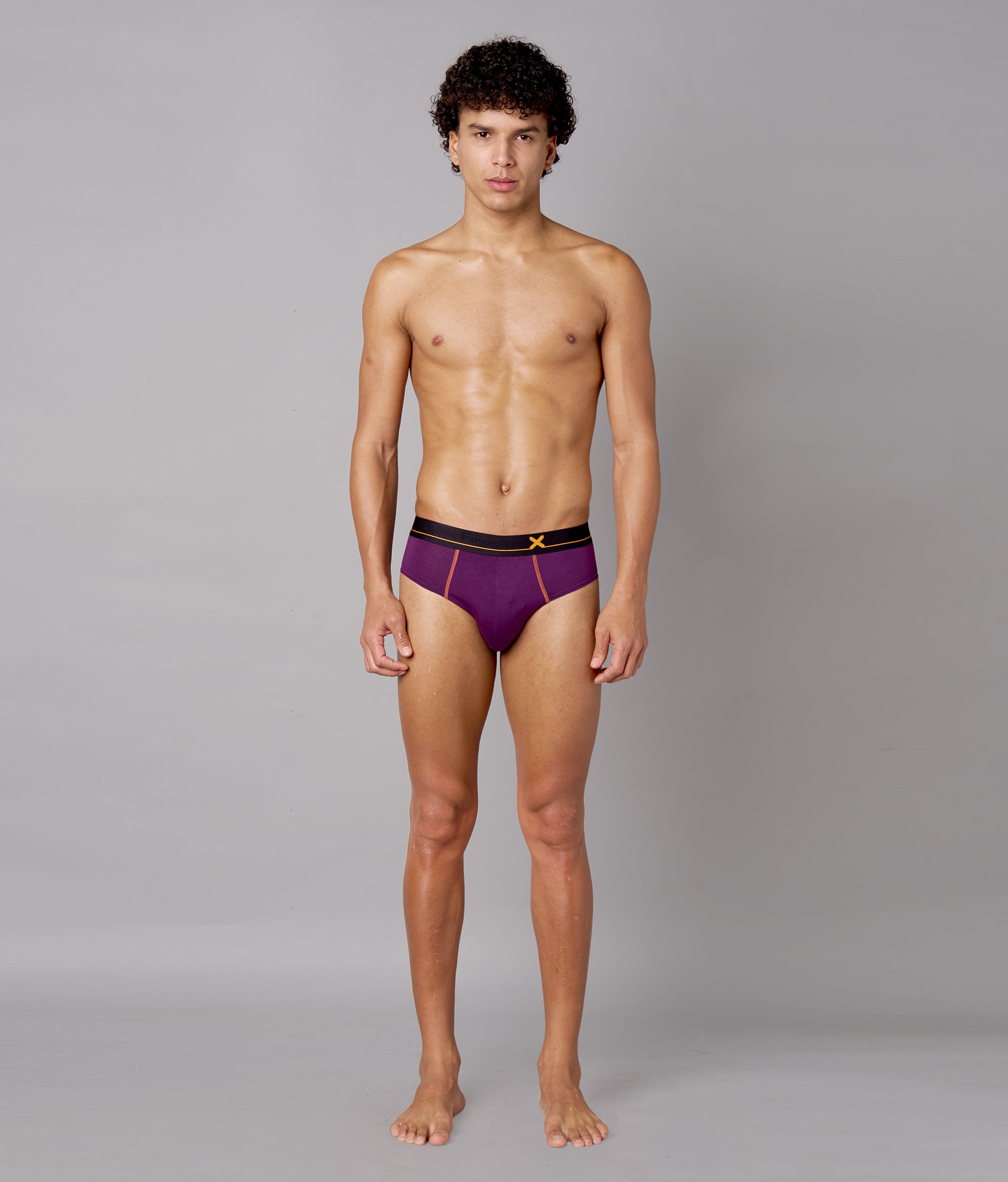 X-Drip Solid Purple Heart Micro Modal Briefs