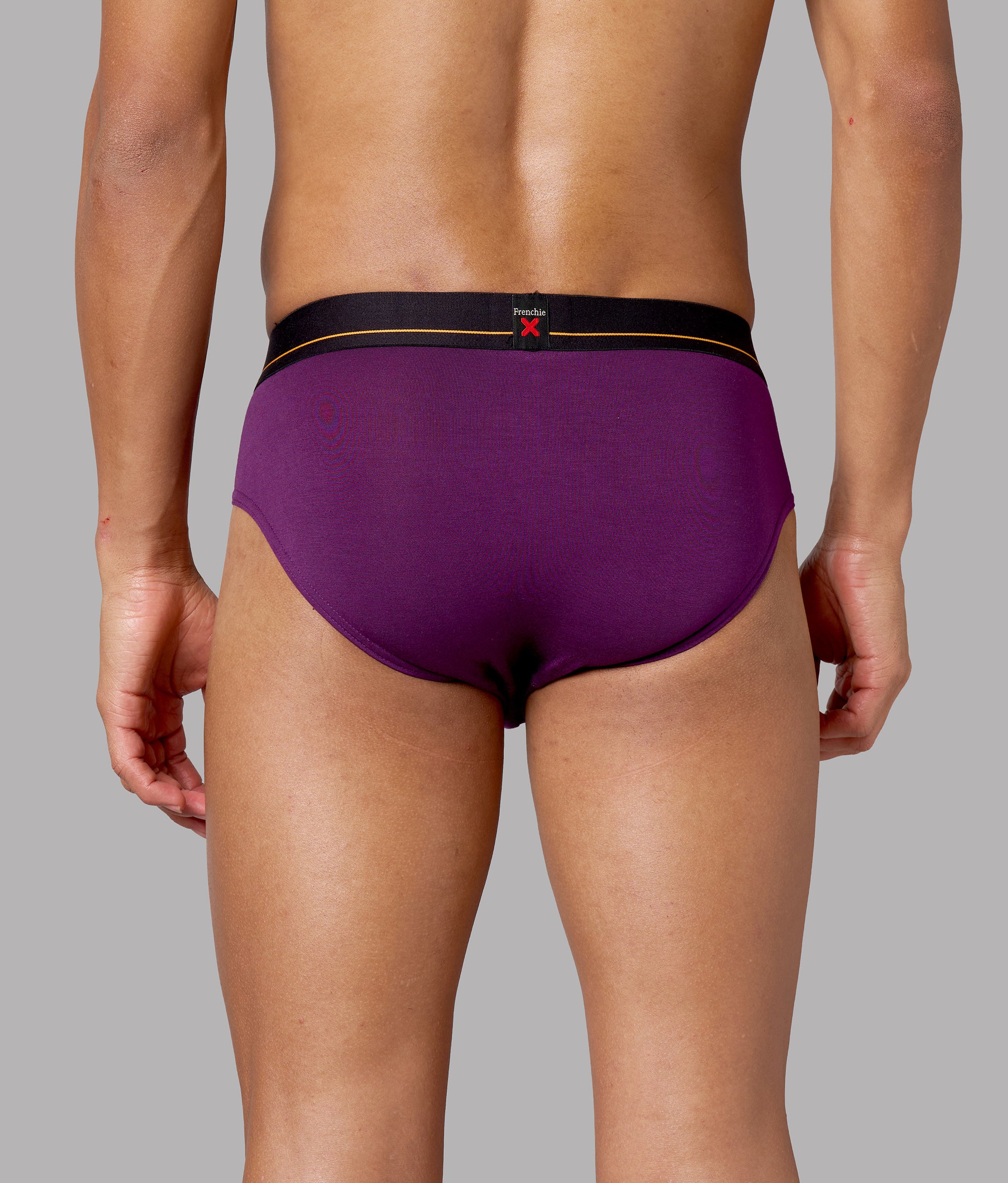 X-Drip Solid Purple Heart Micro Modal Briefs