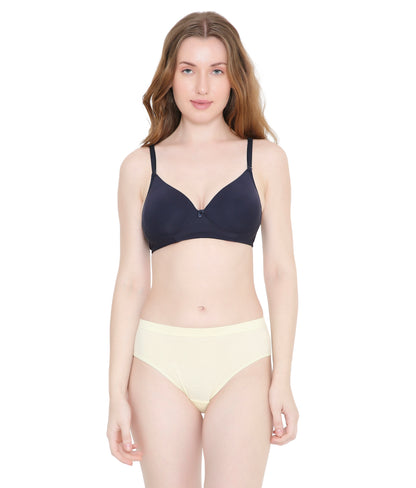 Allure Black Essential Non-Padded Full Coverage Cotton Bra for Women