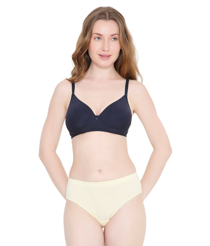 Allure Black Essential Non-Padded Full Coverage Cotton Bra for Women
