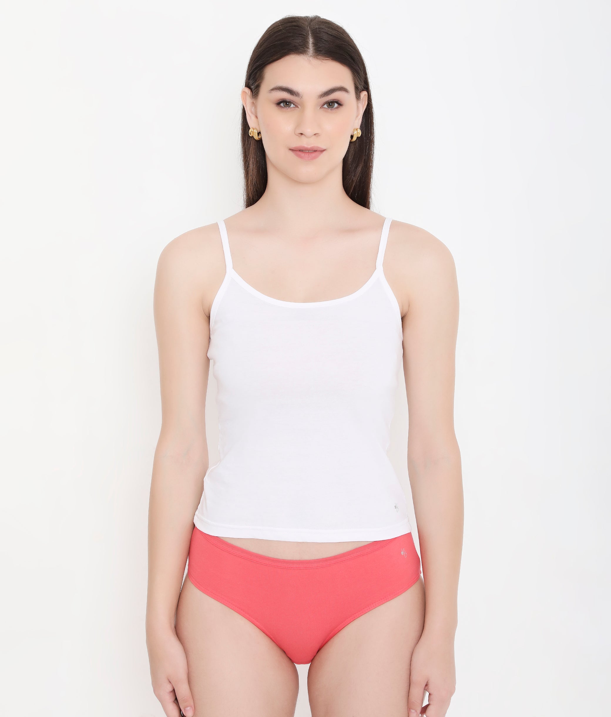 Pure White Soft Cotton Innerwear Camisole for Women