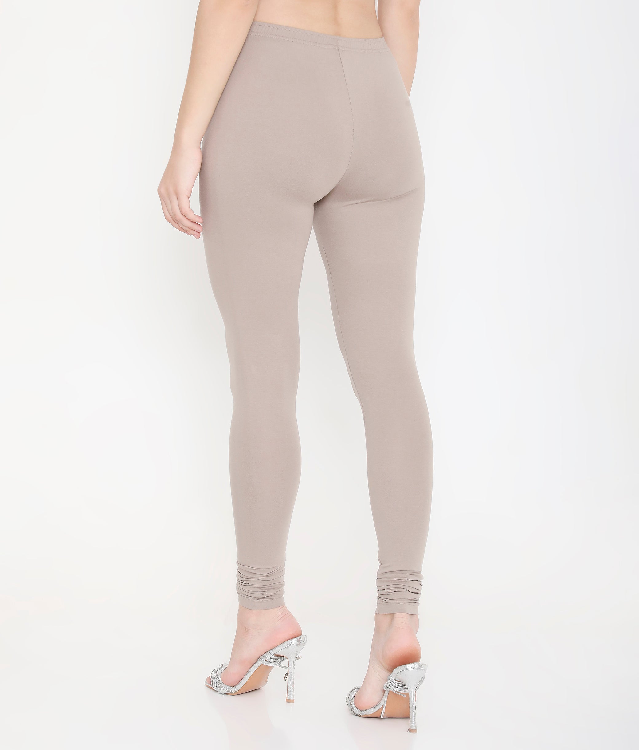 WOMEN WARM GREY COTTON CHURIDAR LEGGINGS