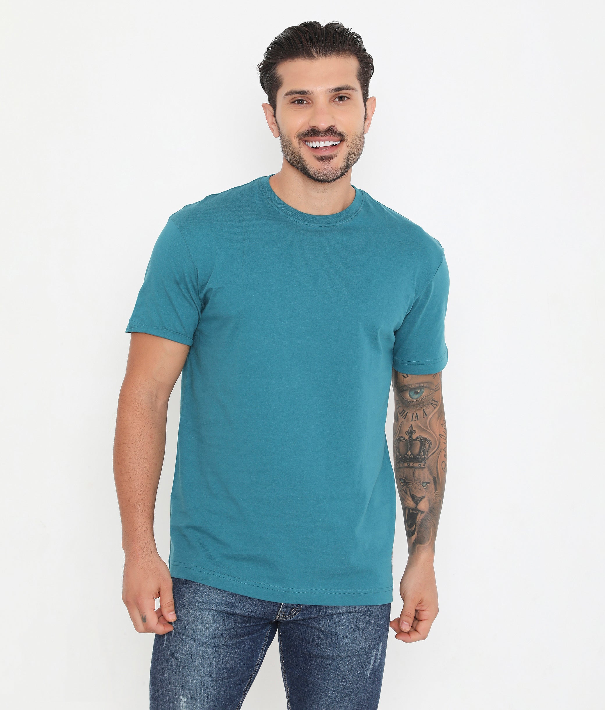 Men's 004 Leisurewear Essential Cotton Tee - Teal