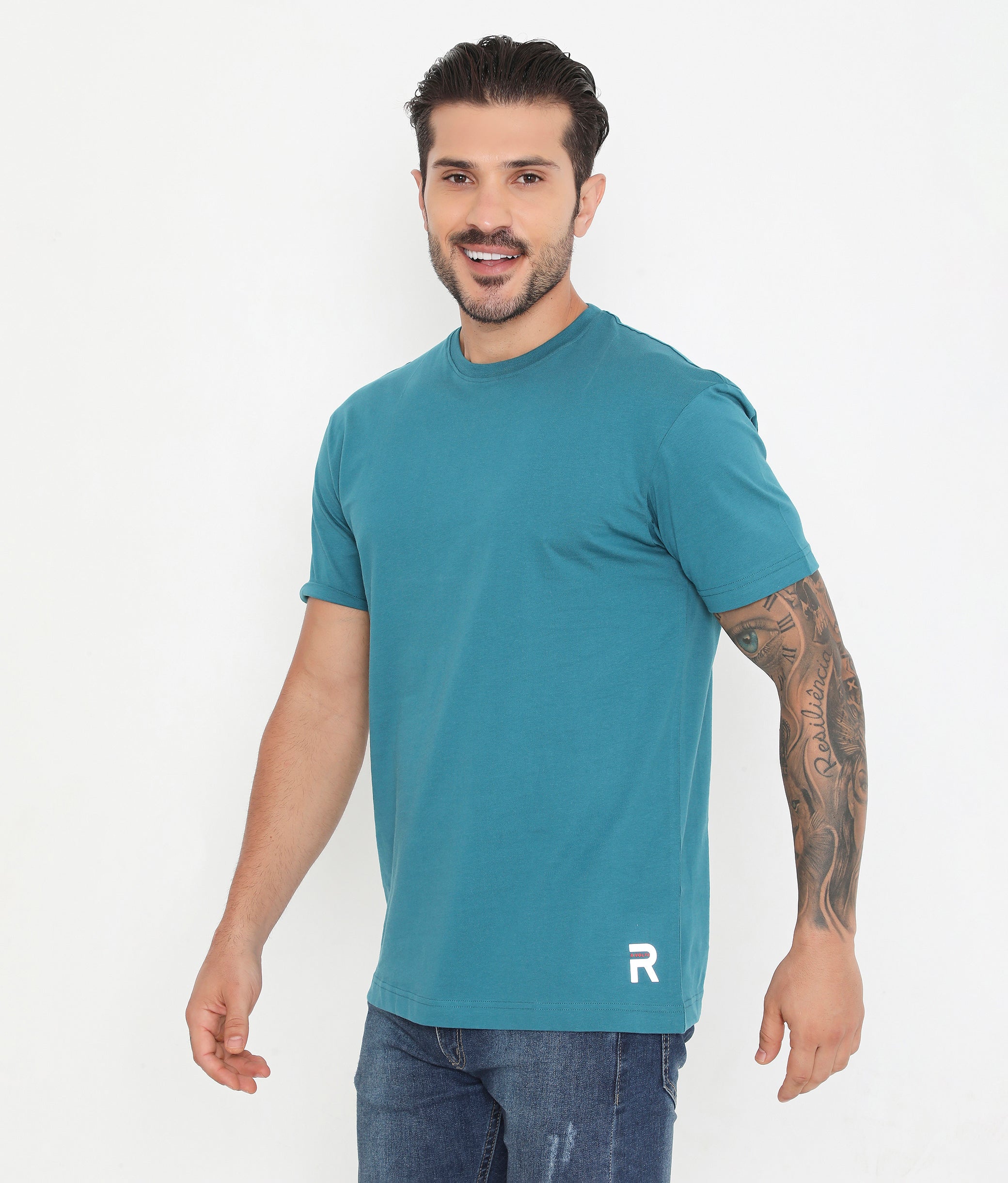 Men's 004 Leisurewear Essential Cotton Tee - Teal