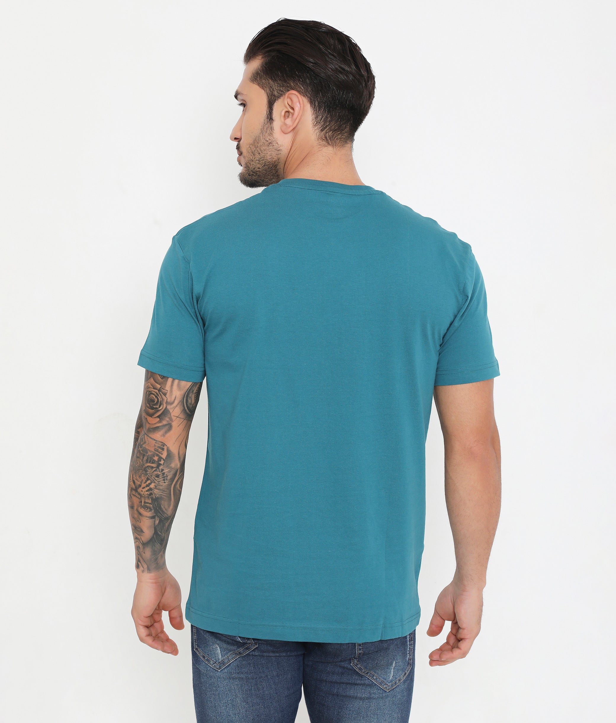 Men's 004 Leisurewear Essential Cotton Tee - Teal