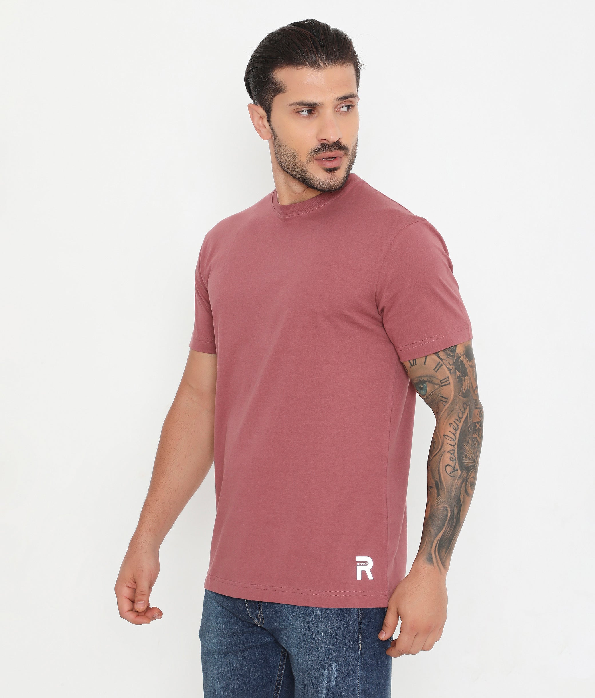 Men's Leisurewear Essential Cotton Tee - 004 - Red Roan