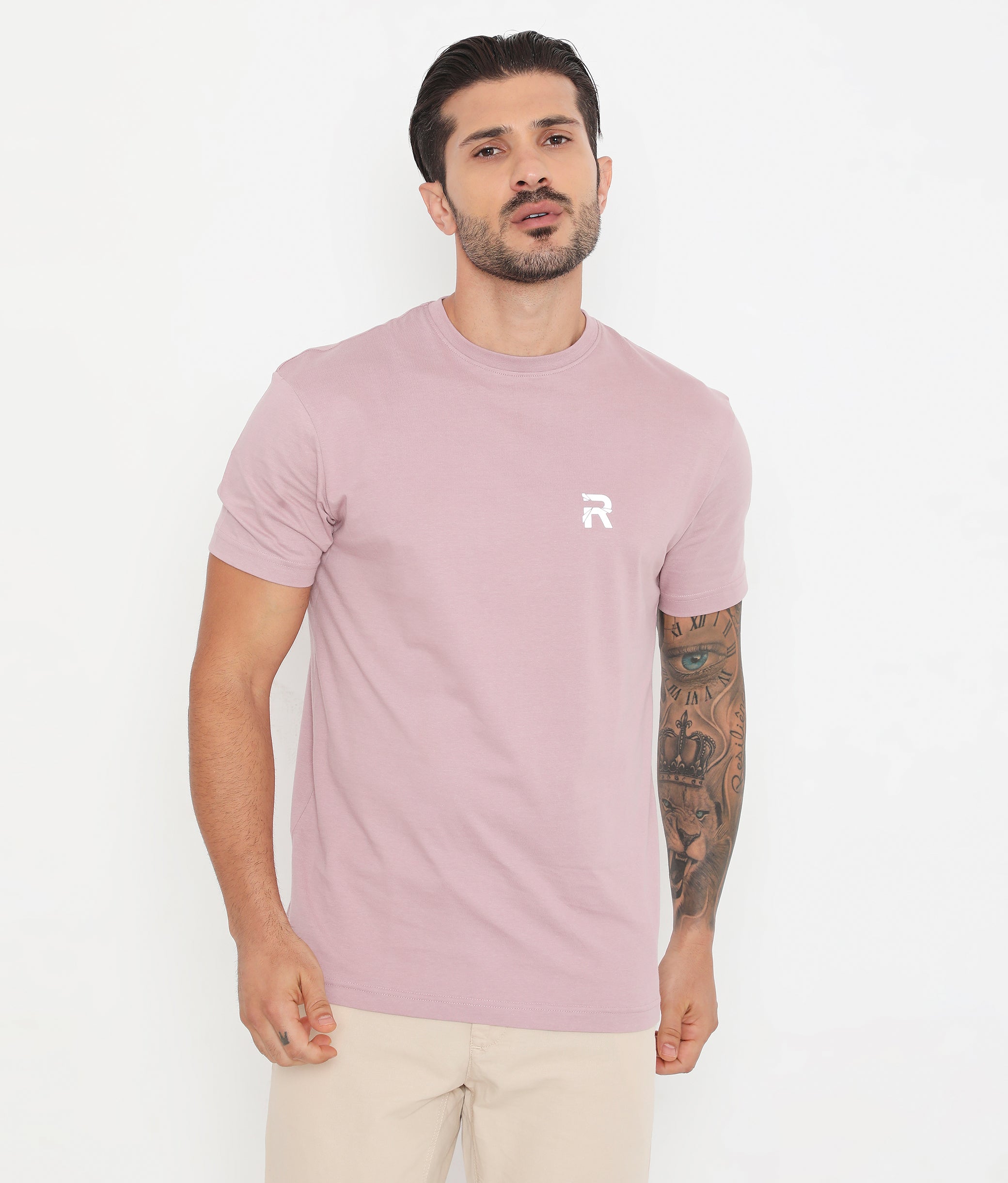 Men Rose Gold Essential Cotton T-Shirt 001