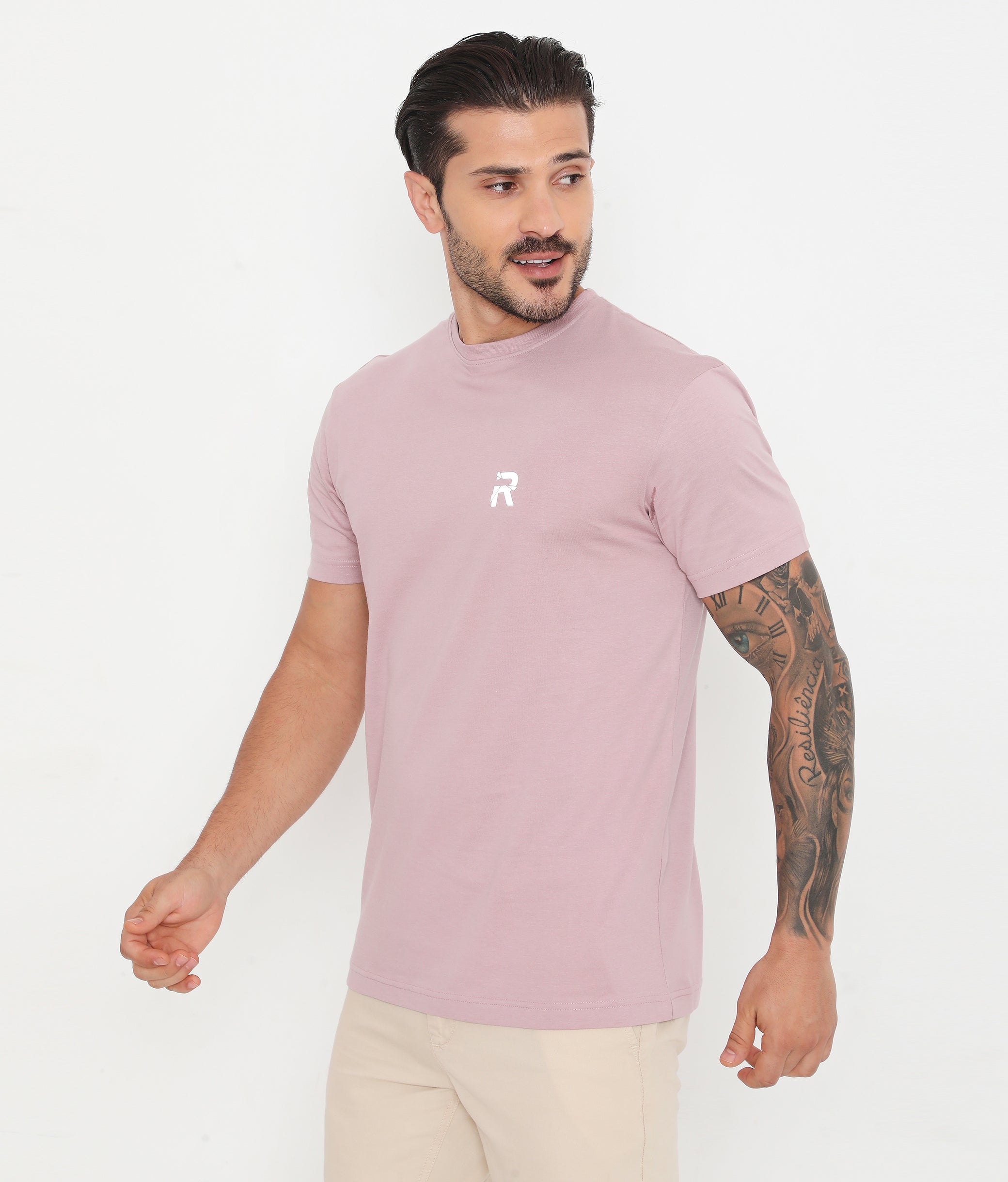 Men Rose Gold Essential Cotton T-Shirt 001