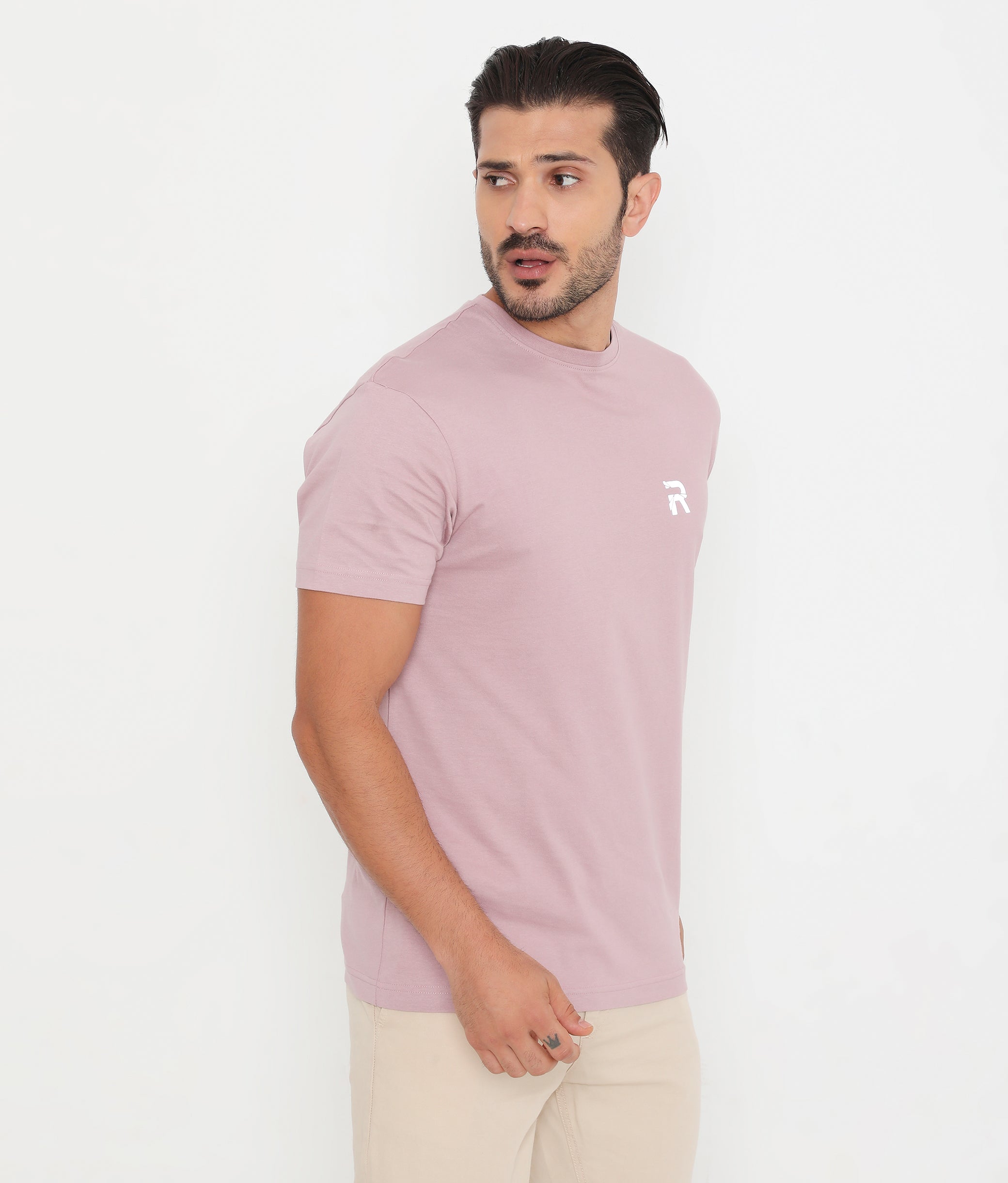 Men Rose Gold Essential Cotton T-Shirt 001