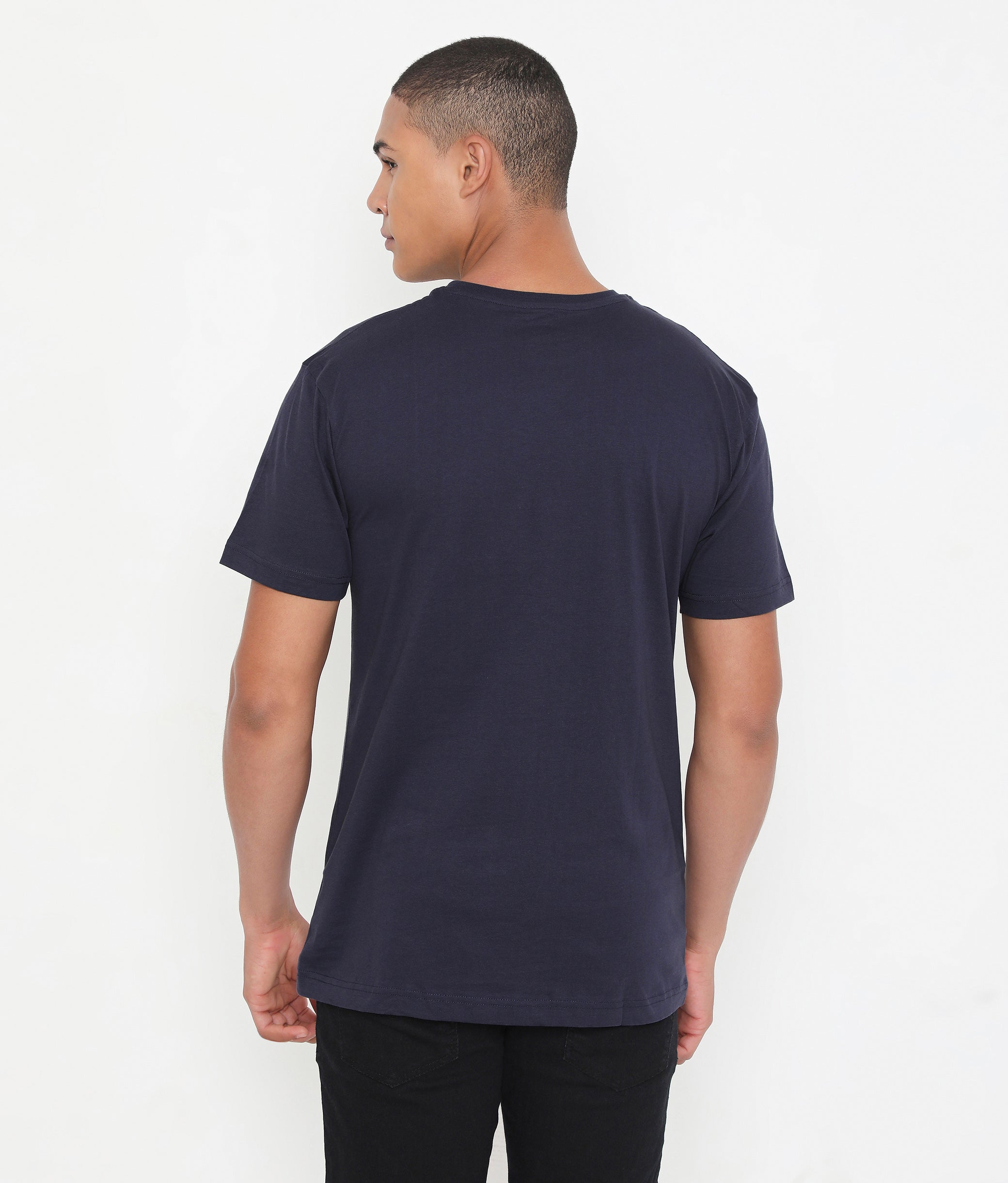 Men Jet Navy Essential Cotton T-Shirt 001