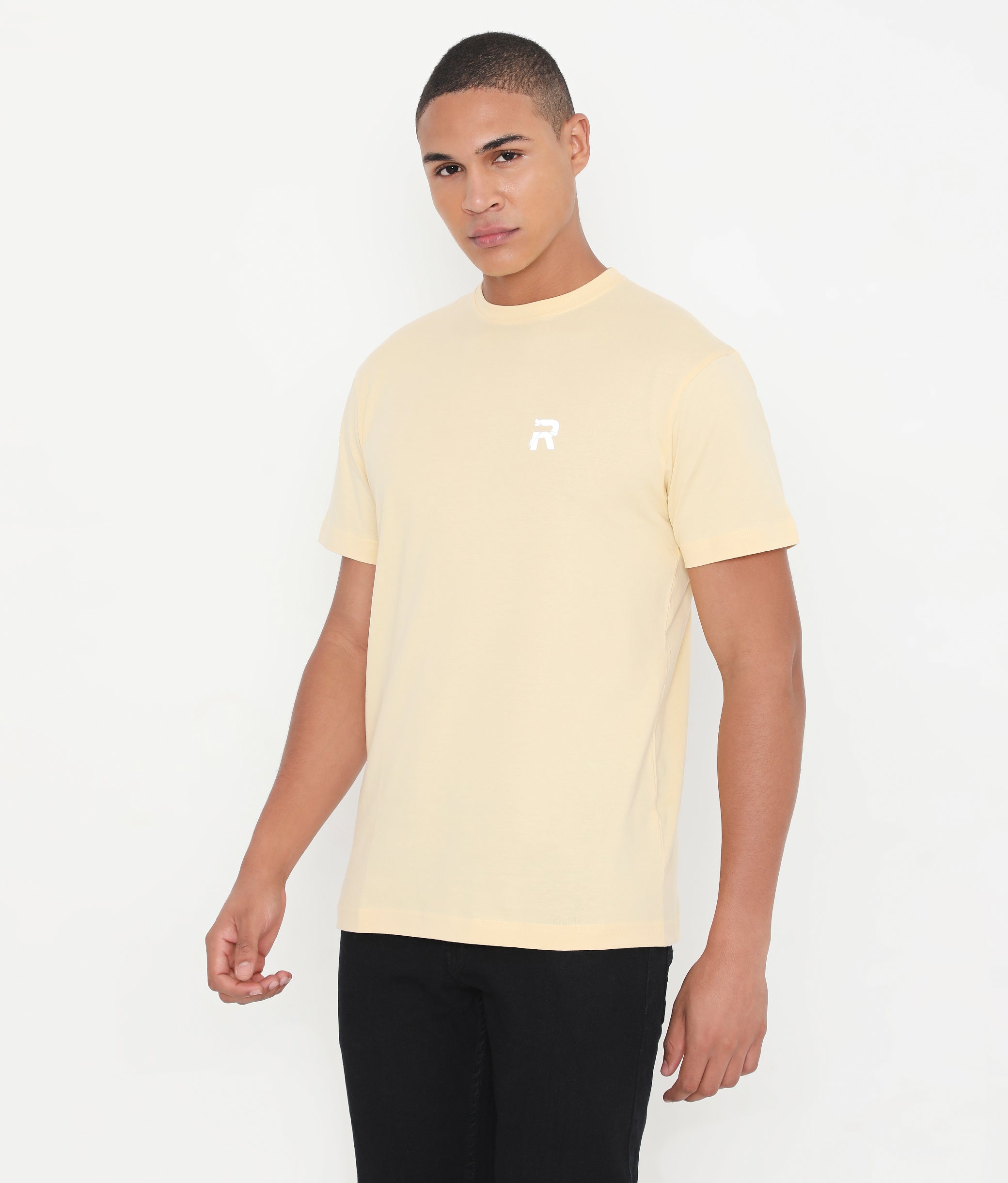 Men Creamy Corn Essential Cotton T-Shirt 001