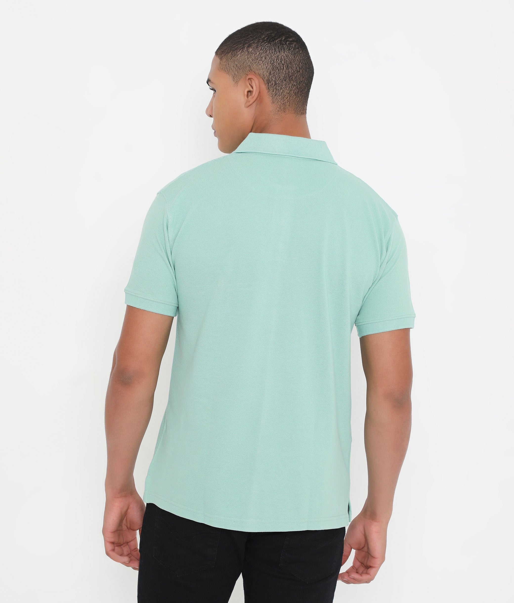 Men Pista Essential Cotton Polo T-Shirt with Chest Pocket