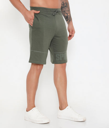 Men 001 Cotton Performance Shorts - Olive