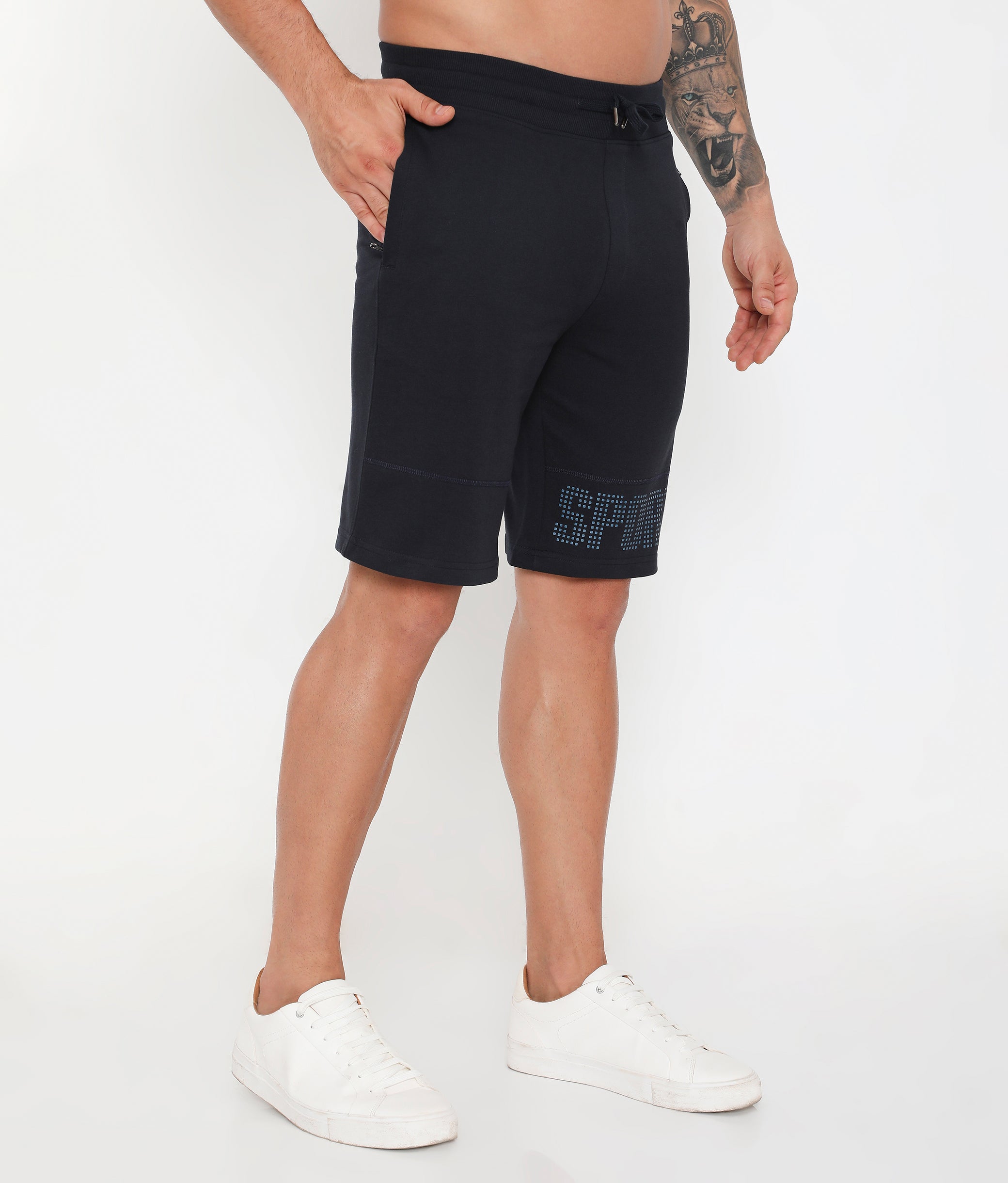 Men 001 Cotton Performance Shorts - Navy Blue