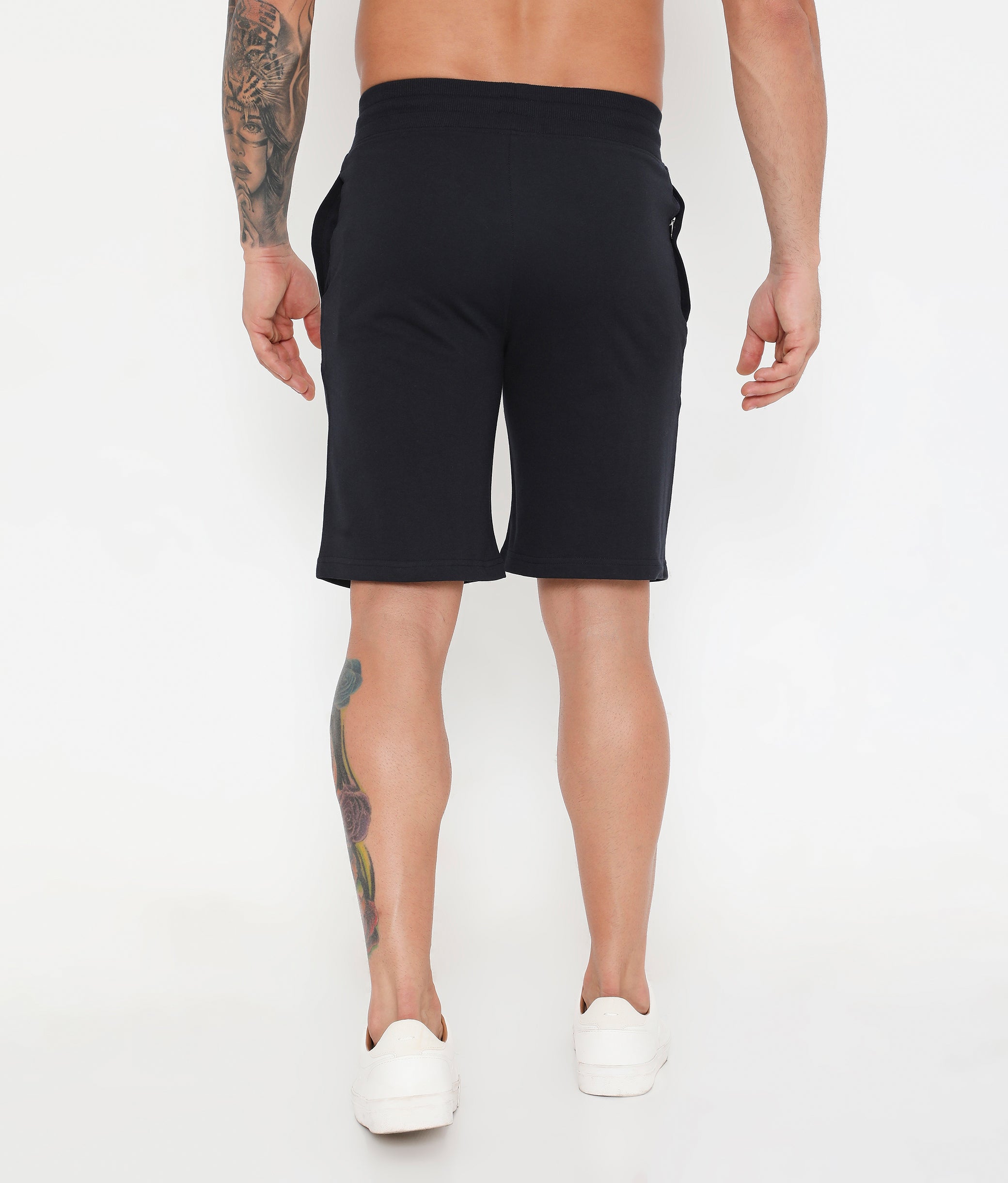 Men 001 Cotton Performance Shorts - Navy Blue