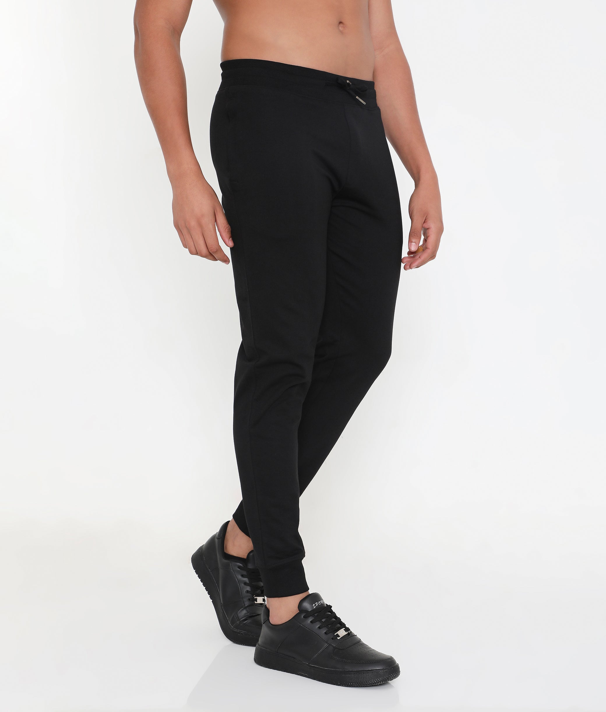 Men 002 Active Cotton Joggers - Black